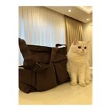 MUTE BAG Cookie Cep Detaylı Kanvas Ayarlanabilir Sap/Geniş İç Hacim/Kargo Cep Okul çantası Boy:27 En:37 Kahverengi