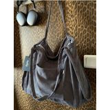 Mute Bag Grey 00S Shopper Bag Fermuarlı, Astarlı , Kumaş, Kol Ve Omuz Çantası / Okul & Günlük