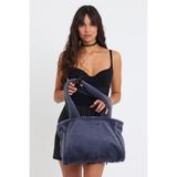 MUTE BAG Grey Juicy Tote Kadın Peluş Omuz Çantası (40 * 30) Gri