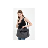 MUTE BAG Grey Postacı Cep Detaylı Kanvas Tote Çanta Çapraz Kullanım Okul Ve Günlük Çanta (BOY:33 EN:45) Gri