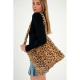 MUTE BAG Leopar Toscana Tote Çanta/Okul Çantası Omuzda & Çapraz (BOY:35 EN:35 SAP:85) Leopar