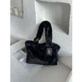 Mute Bag Midnight Juicy Tote Kadın Peluş Omuz Çantası