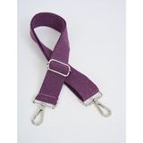 Mute Bag Violet Ayarlanabilir Çanta Sapı Mor (Pamuk) 110 cm G:4 cm - Siyah - Mor - Beyaz