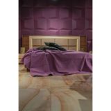 Muteks Premium %100 Pamuk Tek Kişilik Yazlık Pike, Yatak Örtüsü, Terletmez Kumaş (MOR RENK) (160X240CM)