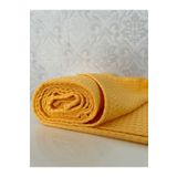 Muteks Premium %100 Pamuk Tek Kişilik Yazlık Pike, Yatak Örtüsü, Terletmez Kumaş (SARI RENK)(160x240cm)