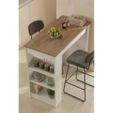 Mutfak Adası Raflı Depolamalı Çok Amaçlı 120X50x100 Cm Mutfak Tezgahı