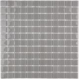Mutfak, Banyo, Havuz, Sauna, Spa ve Tüm Yüzeyler Için 25X25MM Gri Cam Mozaik