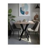 Mutfak Cafe Balkon Bahçe Restoran Yemek Masası 70X70 Metal Ayak 1.Kalite