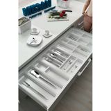 Mutfak Çekmece Içi Kaşıklık 114Cm X 48Cm Yanlar Ve Boydan 4Cm Kesilebilir, Beyaz
