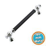 Mutfak Çekmece Mobilya Dolap Dolabı Kapak Kulpları Kulbu Kulpu 160 Mm Krom Siyah Metal