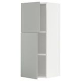 Mutfak duvar dolabı, HAVSTORP açık gri, 40x100 cm, 2 kapaklı
