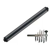 Mutfak Duvarına Monte Mıknatıslı Geniş Bıçak Tutucu Stand - 55 Cm - Siyah - Paslanmaz Çelik P129988s6510