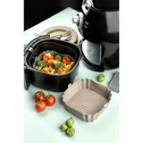 Mutfak Köşesi Airfryer Silikon Pişirme Kabı Tüm Airfryer'lere Uyumlu - Bej