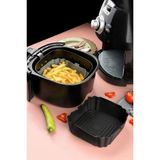 Mutfak Köşesi Airfryer Silikon Pişirme Kabı Tüm Airfryer'lere Uyumlu - Siyah