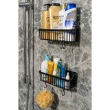 Mutfak Köşesi Clena Yapışkanlı Banyo Rafı, 2'li Banyo Düzenleyici, Duş Rafı Organizer Şampuanlık