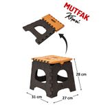 Mutfak Köşesi Pratik Katlanabilir Tabure - Katlanır Kamp Tabure - Piknik Tabure
