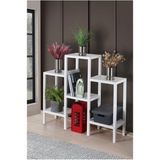 Mutfak Köşesi Shelf Piramit 6 Lı Plastik Raf Ünitesi Beyaz, Çiçeklik, Banyo, Mutfak Rafı, Ayakkabılık, Kitaplık