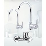 Mutfak-Lavabo-Banyo Bataryası 3 Lü Set - Krom
