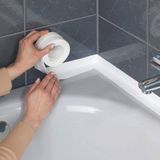 Mutfak Lavabo Su Sızdırmaz Bant Su Geçirmez Kenar Bandı Sızdırmazlık Tamir Beyaz - 0