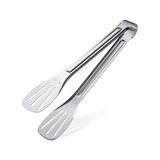 Mutfak Maşası, Gıda Sınıfı 304 Paslanmaz Çelik Mutfak Maşası, Kolay Temizlenebilir Pişirme Maşası, Kolay Kavrama Metal Barbekü Maşası, Kızartma Maşası Gereçleri Için Pişirme Mutfak Maşası - 02Y-Yeşil - Option-1