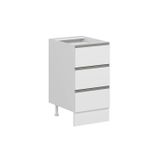 Mutfak Modül Hg_J Alt 3Ç Nray 45Cm Dolap Beyaz Beyaz Mdf