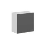Mutfak Modül Hg_J Üst 1Dk 60-60-H72Cm Asp Dolap Beyaz Antrasit Mdf