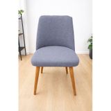 Mutfak Sandalye Kılıfı-büyük Oval Likral Kum Desen Yıkanabilir Lastikli Sandalye Örtüsü Chair Cover Antrasit