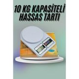 Mutfak Tartısı Dijital Göstergeli Hassas Tartı 10 kg Kapasiteli - Çok Renkli