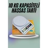 Mutfak Tartısı Dijital Göstergeli Hassas Tartı 10 kg Kapasiteli - Lisinya