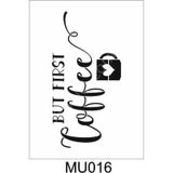 Mutfak Temalı Desenler Stencil Şablon (21x30) MU-016