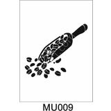 Mutfak Temalı Desenler Stencil Şablon (25x25) Mu-009