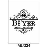 Mutfak Temalı Desenler Stencil Şablon (25x25) Mu-034