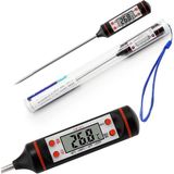 Mutfak Termometresi - 3 Saniyede Hızlı Okuma | Katlanabilir Çelik Prob, LCD Ekranlı Et, Şeker, Yağ, Su ve Barbekü Isı Ölçer