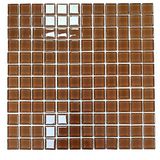 Mutfak Tezgah Arası, Banyo, Havuz, Sauna, Spa ve Iç ve Dış Dekorasyonda Tüm Yüzeyler Için, Sütlü Kahve 30X30 cm. Fileli Kristal Cam Mozaik. ( 1 M2 Fiyatıdır ) - Cam ölçüleri: 23x23x4mm. - File ölçüsü: 30x30cm.