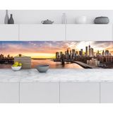 Mutfak Tezgah Arası Folyo Fayans Kaplama Folyosu Brooklyn Köprüsü 60x400 cm