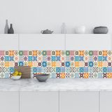 Mutfak Tezgah Arası Folyo Fayans Kaplama Folyosu Fayans Deseni 60x100 Cm