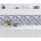 Mutfak Tezgah Arası Folyo Fayans Kaplama Folyosu İspanyol Seramik Desen 60x100 CM