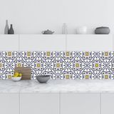 Mutfak Tezgah Arası Folyo Fayans Kaplama Folyosu İtalyan Çini Motif 60x400 CM