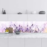 Mutfak Tezgah Arası Folyo Fayans Kaplama Folyosu Lavanta Çiçek 60x400 cm