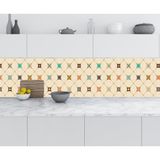 Mutfak Tezgah Arası Folyo Fayans Kaplama Folyosu Majolika Motif 4 60x100 cm
