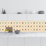 Mutfak Tezgah Arası Folyo Fayans Kaplama Folyosu Majolika Motif 4 60x300 Cm