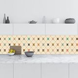 Mutfak Tezgah Arası Folyo Fayans Kaplama Folyosu Majolika Motif 4 60x500 cm