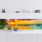 Mutfak Tezgah Arası Folyo Fayans Kaplama Folyosu Mauritius 60x200 Cm