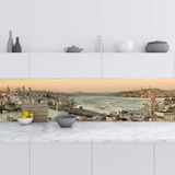 Mutfak Tezgah Arası Folyo Fayans Kaplama Folyosu Panoramik Istanbul 60x100 cm