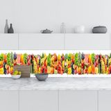 Mutfak Tezgah Arası Folyo Fayans Kaplama Folyosu Sebze Meyve Dikey 60x100 cm