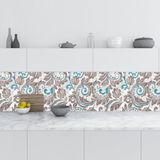 Mutfak Tezgah Arası Folyo Fayans Kaplama Folyosu Seramik Rustik Arkaplan 60x500 cm