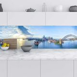 Mutfak Tezgah Arası Folyo Fayans Kaplama Folyosu Sidney Liman 60x300 cm
