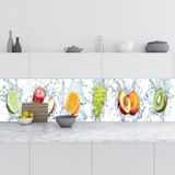 Mutfak Tezgah Arası Folyo Fayans Kaplama Folyosu Taze Meyve Su 60x400 cm
