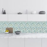 Mutfak Tezgah Arası Folyo Fayans Kaplama Folyosu Terrazzo 60x300 Cm