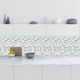 Mutfak Tezgah Arası Folyo Fayans Kaplama Folyosu Terrazzo Döşeme 60x500 cm
